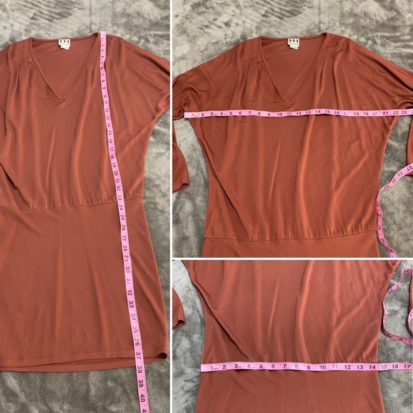 HAUTE HIPPIE Dolman Sleeve 100% Rayon Dress HHFA12-3360 XS - Picture 15 of 15